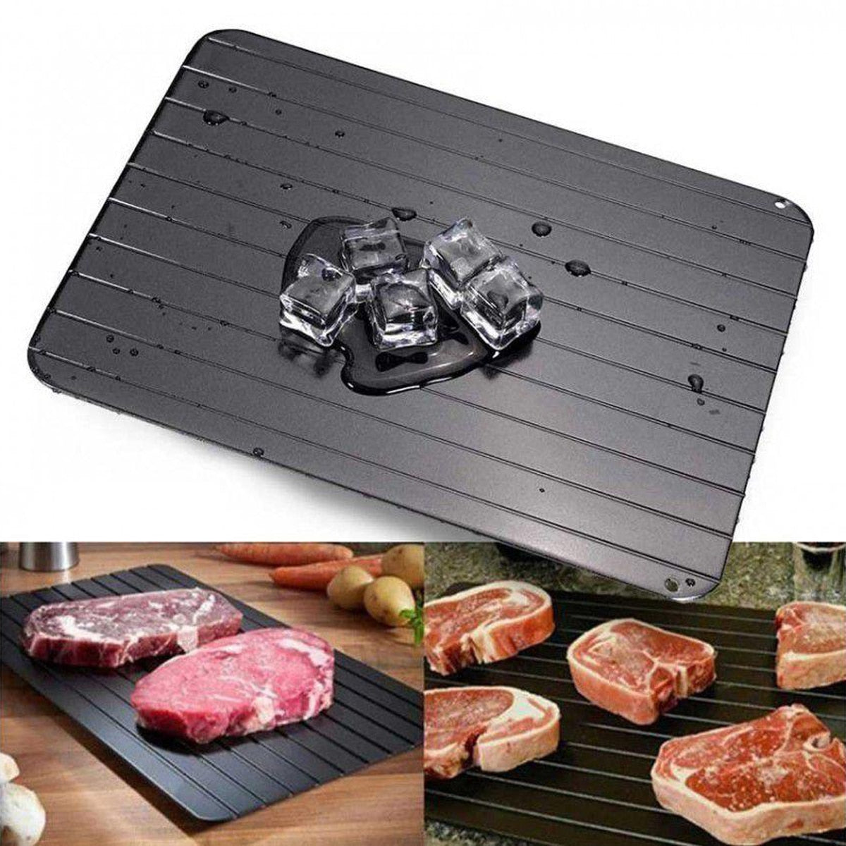 Tábua para Descongelamento Rápido de Carnes, Peixes, Frutas, Vegetais e demais Alimentos
